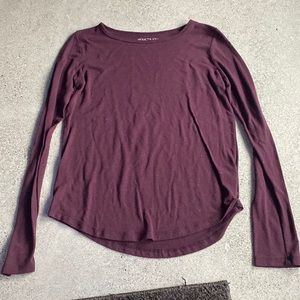 Mudd Maroon Long Sleeve Tee. Size XXSmall.